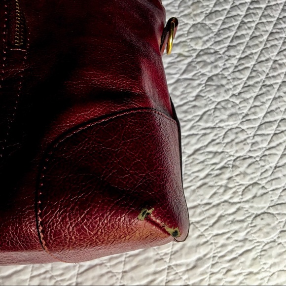 The Limited Burgundy Satchel Handbag - Picture 7 of 8